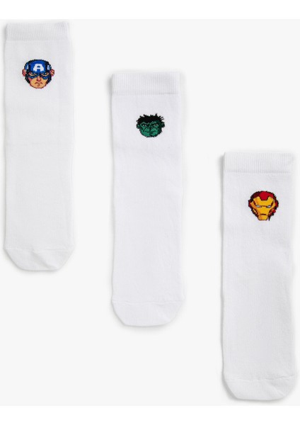 3'lü Marvel Lisanslı Çorap Seti