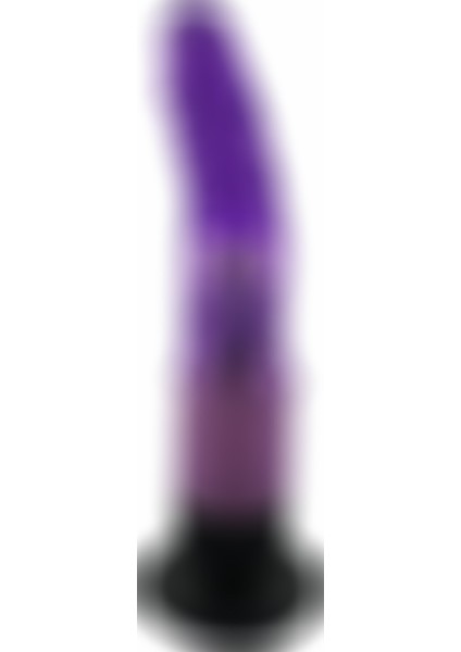 Pretty Love 20 cm Anal ve Vajinal Mor Titreşimli Jel Vantuzlu Vibratör Dildo