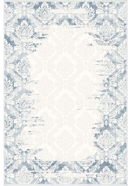 Yolluk Mavi Beyaz Kaymaz Kesme Yıkanabilir Ince Dijital Baskı Koridor Halısı fiyatları