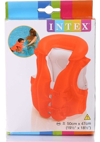 Can Yeleği Kırmızı 50X47 cm intex - 58671