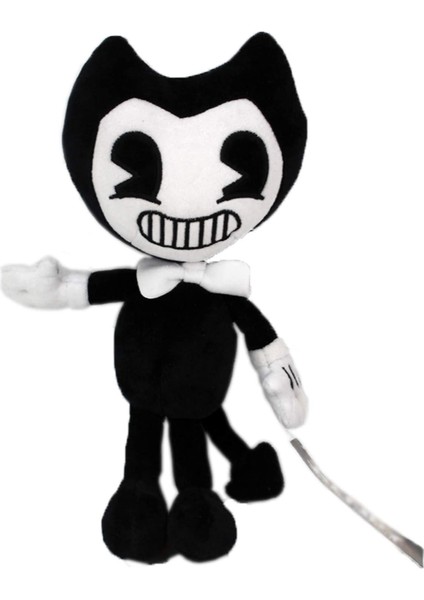 30CM Bendy Peluş Oyuncaklar Sevimli Oyun Korku Bendy Bondı (Yurt Dışından)