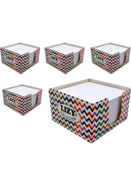 8.5x8.5 Kutulu Küp Not 500 Lü Beyaz 5 Adet