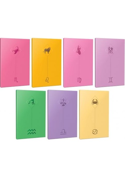 Halk Kitabevi 7'li Burç-Astroloji Temalı 13,5X19,5CM 64 Sayfa
çizgisiz Defter Seti -9