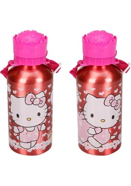 Hello Kitty Lisanslı Çelik Matara Suluk Hakan Çanta 400 ml