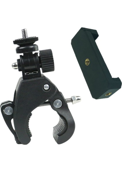 1/4 Kamera Klipsli Kelepçeli Tripod - Siyah (Yurt Dışından)