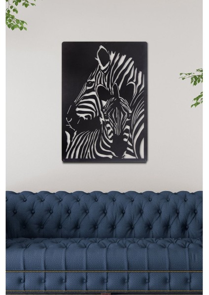 Gowpenart Dizayn Zebra Ev&ofis Metal Duvar Tablosu