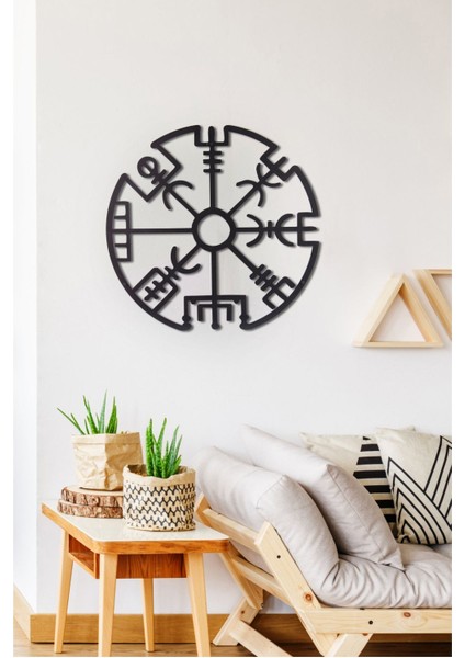 Gowpenart Dizayn Çerçevesiz Vegvisir Ev&ofis Metal Duvar Tablosu