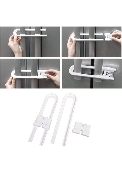 Bebek Çocuk Çekmece ve Dolap Koruma Raylı Güvenlik Sistemi Emniyet Kilidi- fiyatları