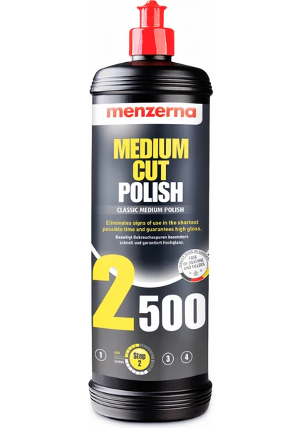 2500 Medium Cut Polish Orta Der.Çizik Gid.Pasta 1 Lt