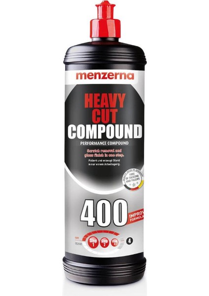 Yeni 400 Heavy Cut Compound Ağır Çizik Giderici Kalın Pasta 1 Lt