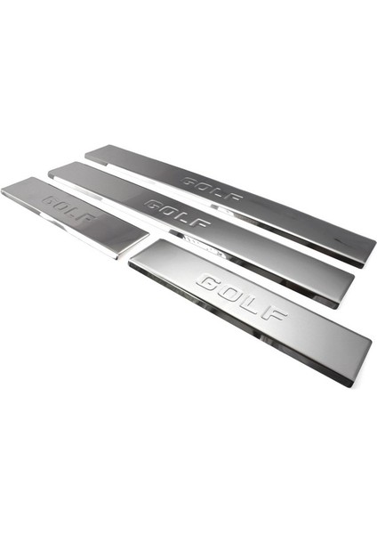 Volkswagen Golf 6 Kapı Eşiği 4 Parça Paslanmaz Çelik 2009-2012 Modeller