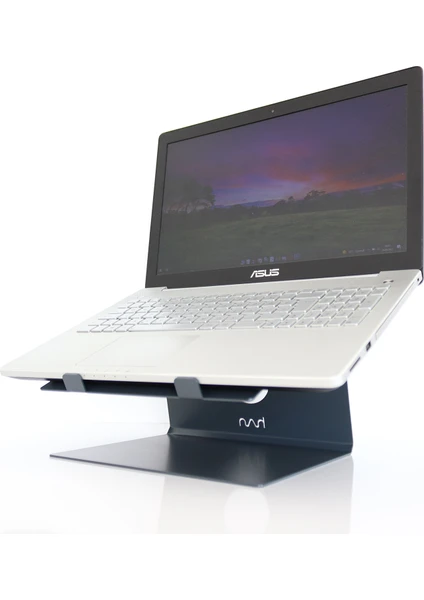 Laptop Standı - Laptop Yükseltici - Notebook Standı - Metal - Antrasit Gri - SLS1