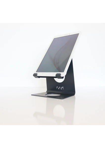 - Tablet Standı - Tablet Tutucu - Kitap Tutucu - Metal - Antrasit Gri - STS1