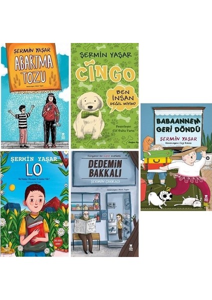 Lo - Cingo - Abartma Tozu - Dedemin Bakkalı - Oh Ne Ala Memleket 5 Kitap Set - Şermin Yaşar