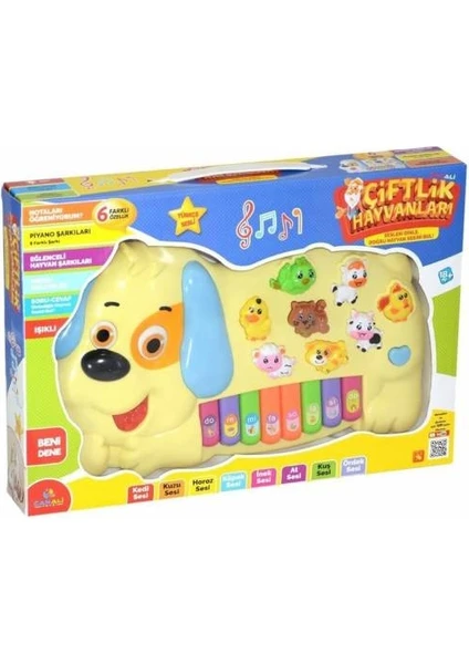 Can Toys Türkçe Sesli Eğitici Köpek Figürlü Piyano CNA-CNL2223