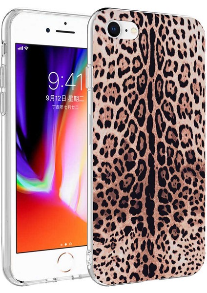 Apple iPhone 8 Kılıf Bella Desenli Silikon Kapak