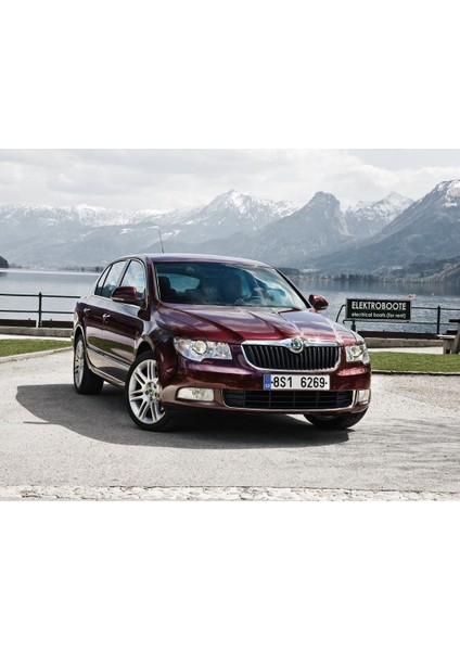 Skoda Superb MK2 2009-2015 Kapı İçi Alt Reflektör Camı Kırmızı 1K0947419A