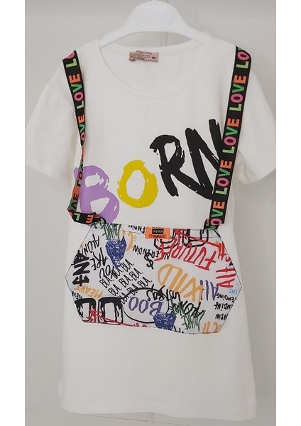 Kız Çocuk BLUZ-TUNİK-BEYAZ-6012