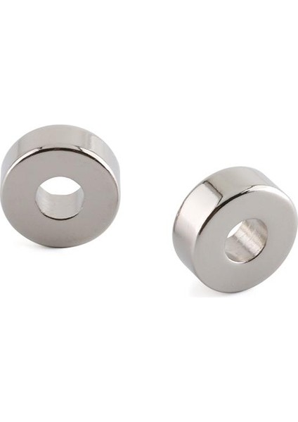 Delikli Neodyum Mıknatıs 15X5X5 mm (Çap:15 mm, İç Çap: 5 mm, Kalınlık:5 mm) - 5 Adet Set