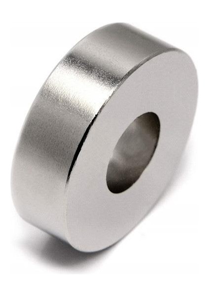 Delikli Neodyum Mıknatıs 15X5X5 mm (Çap:15 mm, İç Çap: 5 mm, Kalınlık:5 mm) - 5 Adet Set
