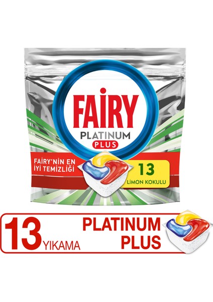 Platinum Plus Bulaşık Makinesi Deterjanı Tableti / Kapsülü 13 Yıkama