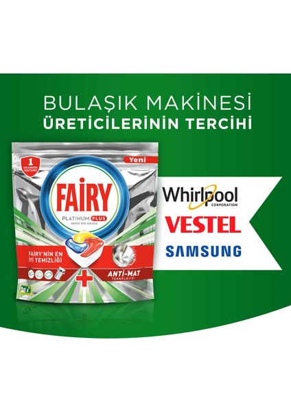Platinum Plus Bulaşık Makinesi Deterjanı Tableti / Kapsülü 13 Yıkama
