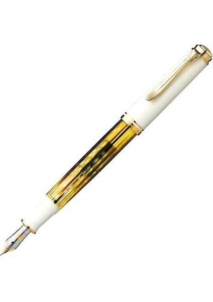 Pelikan 400 Dolma Kalem B- Uç Tort. White Beyaz Sedefli