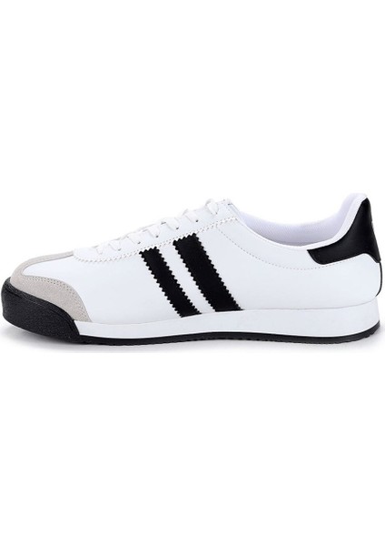 Sunday 2fx Burun Suet Yanlar Tırtıklı Parcalı Bağcıklı Spor Ayakkabı Beyaz fırsatları