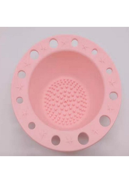 Güzlik Araçları Silikon Fırça Tepsisi (Pink) (Yurt Dışından)