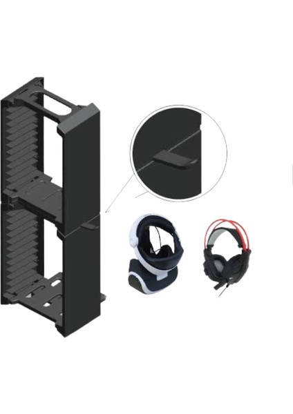 Ps4 Multi Fonksiyonel Stand Vr Gözlük Kulaklık ve Oyun Standı (Ps4 Serisi / Xbox One S Uyumlu)
