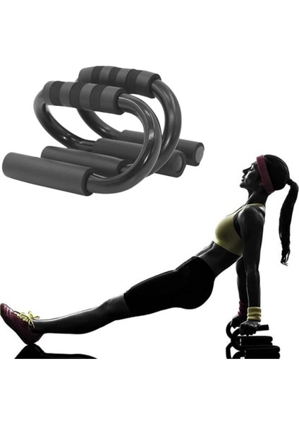S Şekli Push Up Standı Alüminyum Şınav Aleti Spor Aracı Fitness Göğüs Egzersiz Ekipmanları