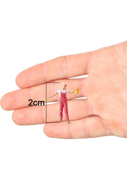 1/87 Minyatür Insan Modeli Figürler Dıy Projeleri Sokak Sahnesi Pembe Için Ressam (Yurt Dışından) modelleri