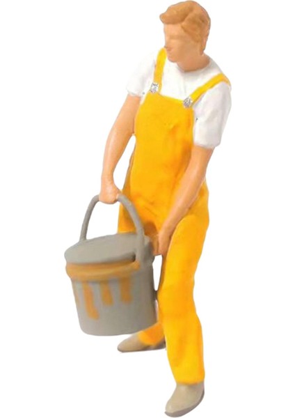 1/87 Minyatür Insan Modeli Rakamlar Dıy Projeleri Sokak Sahnesi Sarı Için Ressam (Yurt Dışından)