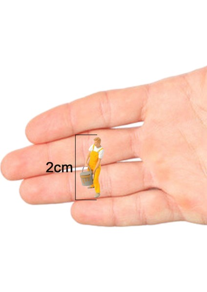 1/87 Minyatür Insan Modeli Rakamlar Dıy Projeleri Sokak Sahnesi Sarı Için Ressam (Yurt Dışından) modelleri