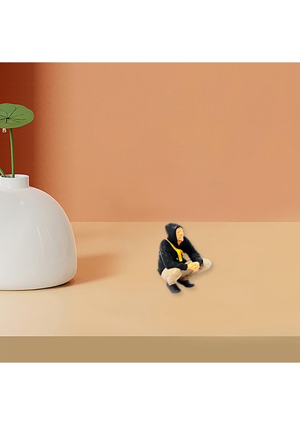 Reçine 1:64 Ölçekli Insanlar Figürinler Araba Modeli Figürinler Sokak Sahnesi Dıy Model Siyah (Yurt Dışından) fırsatları