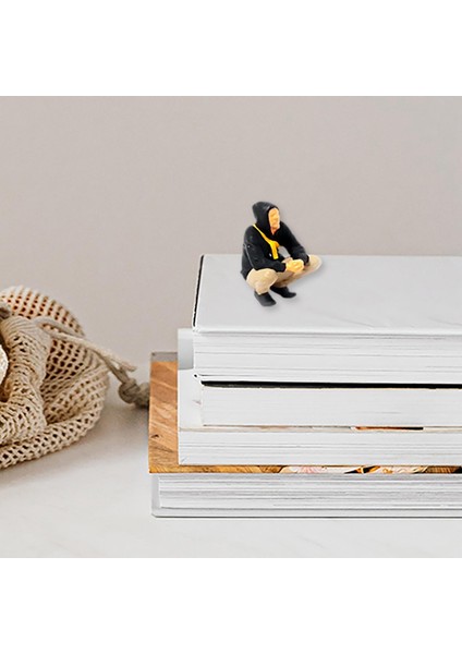 Reçine 1:64 Ölçekli Insanlar Figürinler Araba Modeli Figürinler Sokak Sahnesi Dıy Model Siyah (Yurt Dışından) indirimleri