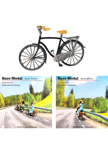 Reçine 1/64 Ölçekli Insanlar Figürinler Bebek Sürme Bisiklet Modeli Küçük Insanlar Açık Kahverengi Siyah (Yurt Dışından) modelleri