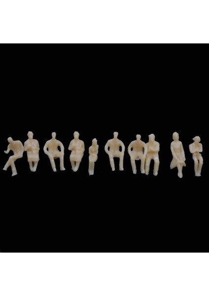100 Boyasız Oturmuş Insanlar Passangers Rakamlar Model Tren Demiryolu Düzeni Ho 1.5cm (Yurt Dışından)