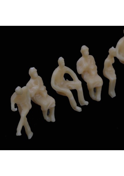 100 Boyasız Oturmuş Insanlar Passangers Rakamlar Model Tren Demiryolu Düzeni Ho 1.5cm (Yurt Dışından)