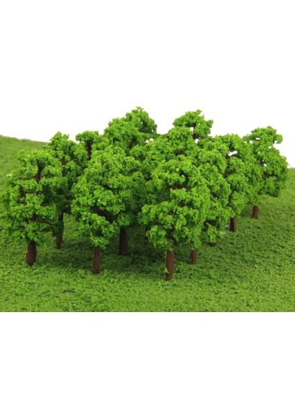 60 Adet 8 cm Model Işık / Karanlık / Derin Yeşil Ağaçlar Tren Demiryolu Diorama Manzarası Accs (Yurt Dışından) indirimleri