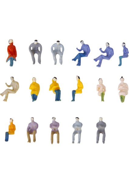 100X 1: 100 Tt Plastik Tren Demiryolu Boyalı Insanlar Sandtable Diorama Rakamlar (Yurt Dışından) fiyatları