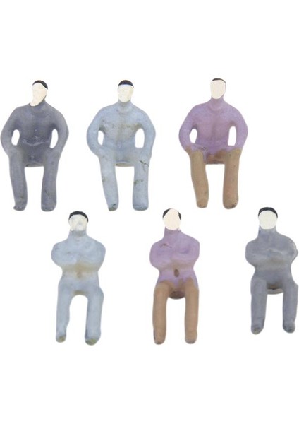 100X 1: 100 Tt Plastik Tren Demiryolu Boyalı Insanlar Sandtable Diorama Rakamlar (Yurt Dışından) modelleri