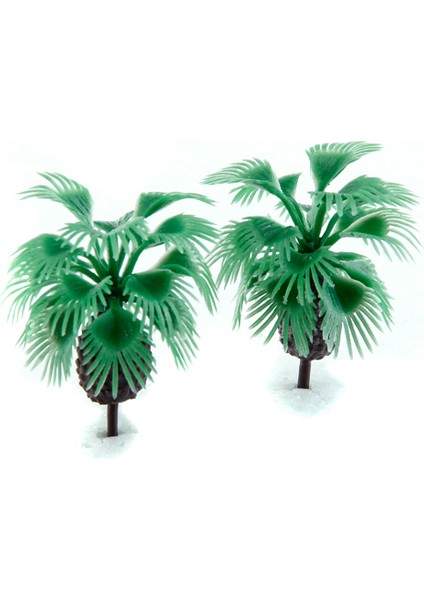 10'lu 2.2 Inç Bottlepalm Ağaçları Model Düzeni Tren Sahne Dekor 1/200 Ölçekli (Yurt Dışından)