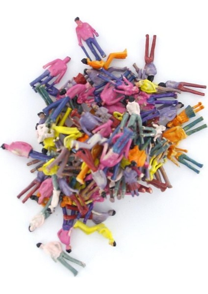 100 Lot 1:75 El Boyalı Rakamlar Model Tren Insanlar (Yurt Dışından)