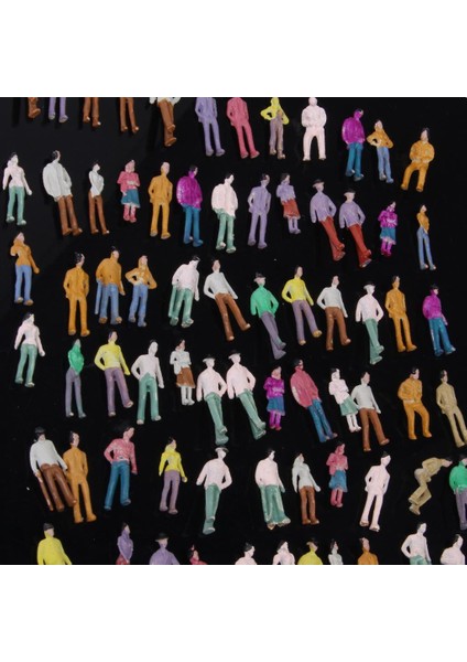 100 Lot 1:75 El Boyalı Rakamlar Model Tren Insanlar (Yurt Dışından) modelleri