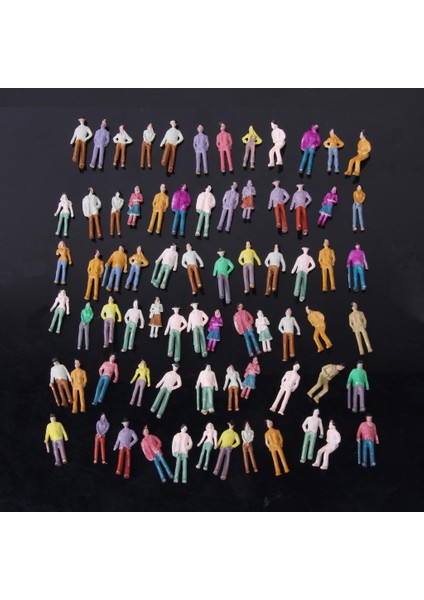 100 Lot 1:75 El Boyalı Rakamlar Model Tren Insanlar (Yurt Dışından) fırsatları