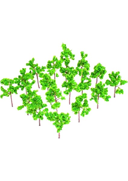 4 cm Yeşil Çam Ağaçları Model Fit Z Ölçekli Demiryolları Sokak Parkı Düzeni 50PC (Yurt Dışından)