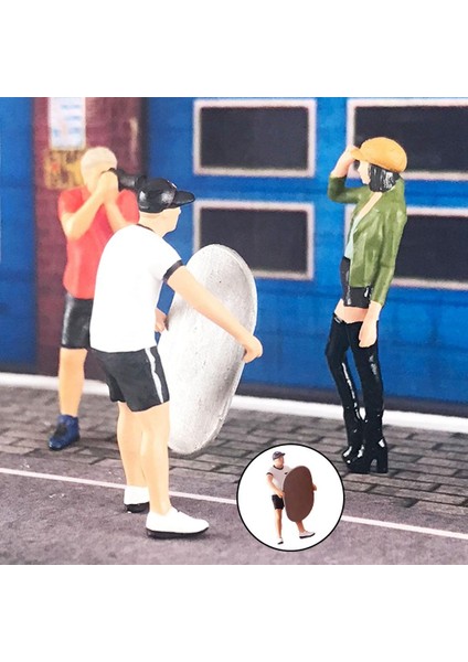 Boyalı Rakamlar Reçine Çakmak Dekorasyon Yapı Oyuncaklar Için Masaüstü Noel (Yurt Dışından) modelleri