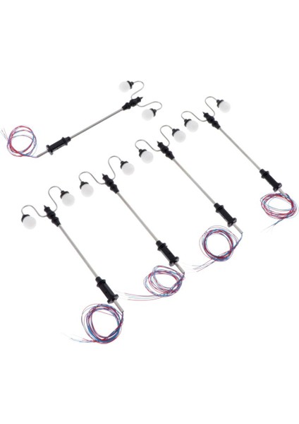 5 Adet 1: 100 Ölçekli Model Demiryolu Bahçe Rossing Sıcak Beyaz Işıklar 3 V 7 cm C (Yurt Dışından) fırsatları