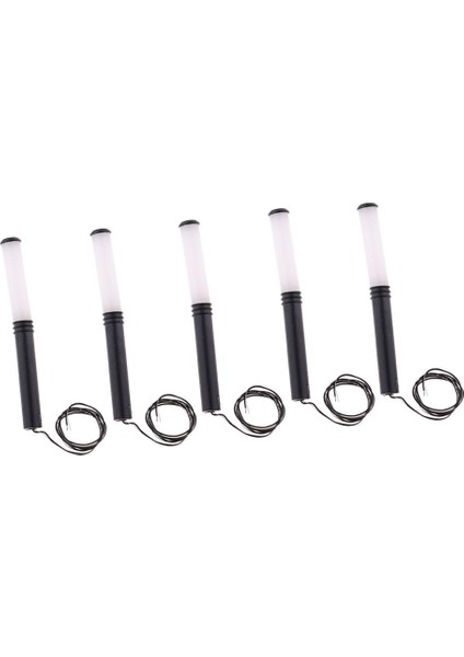 5 Parça 1/100 Park Avlu 3 V LED Fenerler Sokakları Kare Lamba Peyzaj (Yurt Dışından)